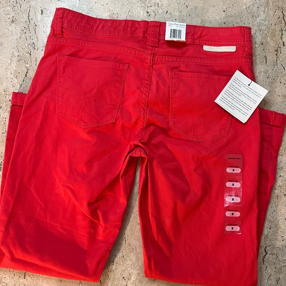 NWT Calvin Klein Skinny Cropped Jeans Size 8 - Picture 2 of 9